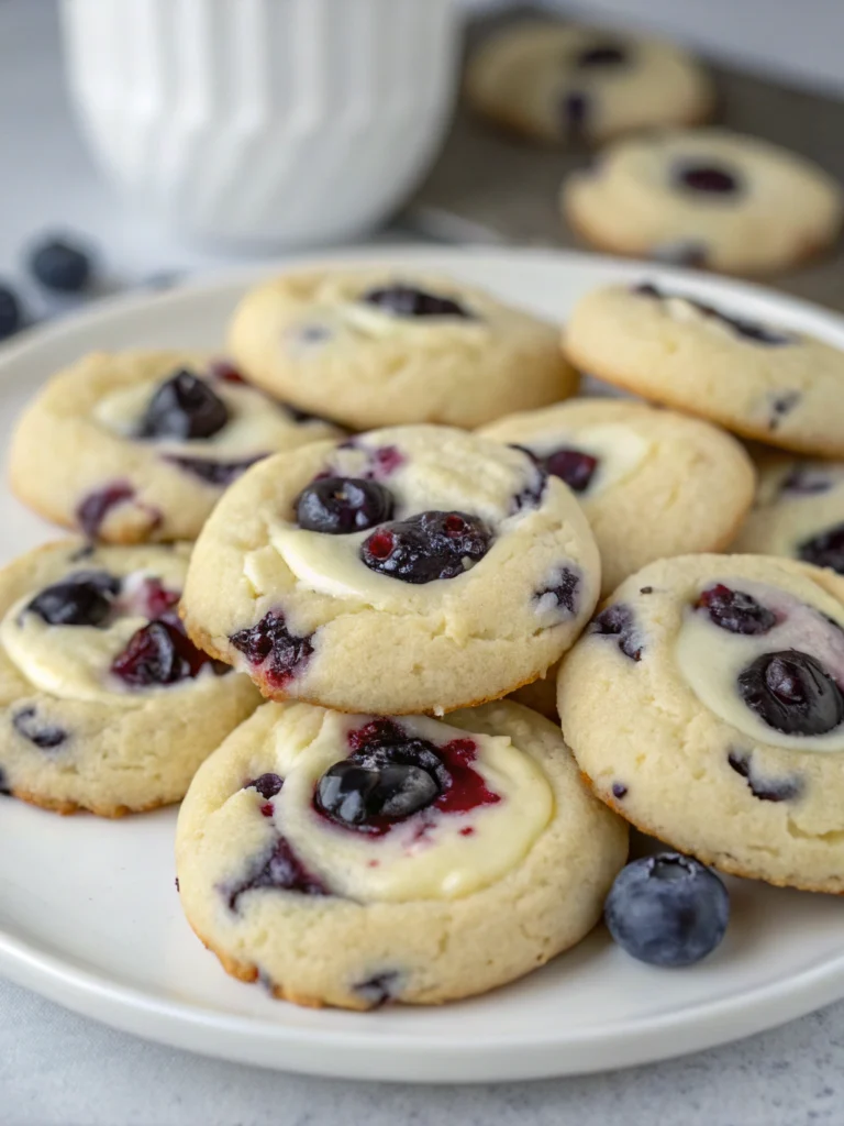blueberry cheesecake cookies