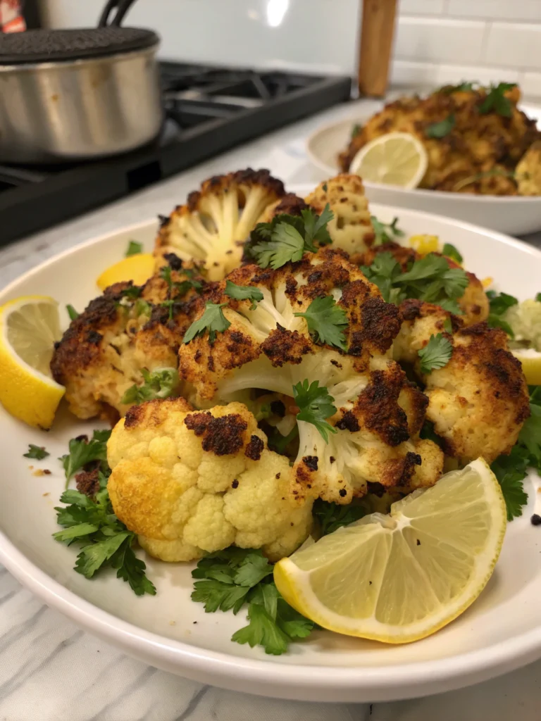crispy roasted cauliflower
