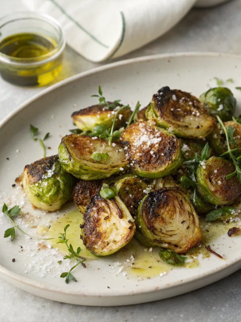 crispy smashed brussels sprouts