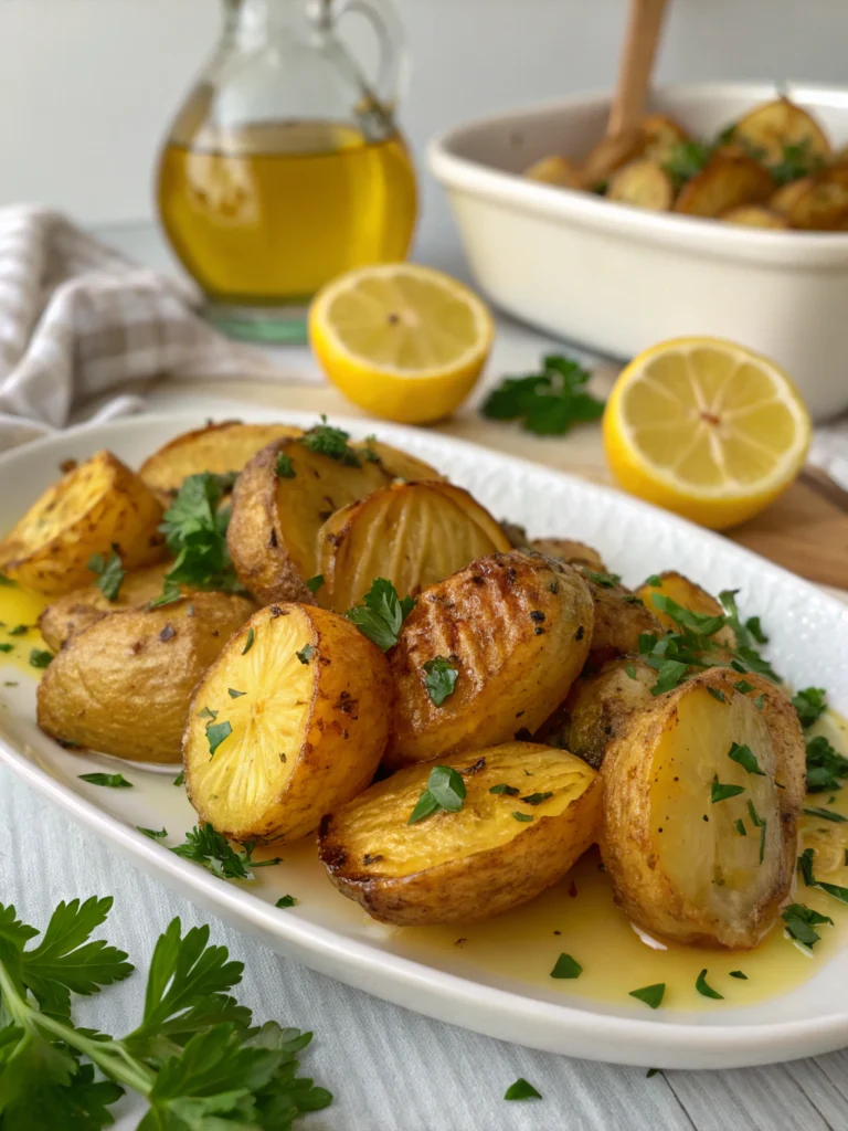 greek lemon potatoes recipe