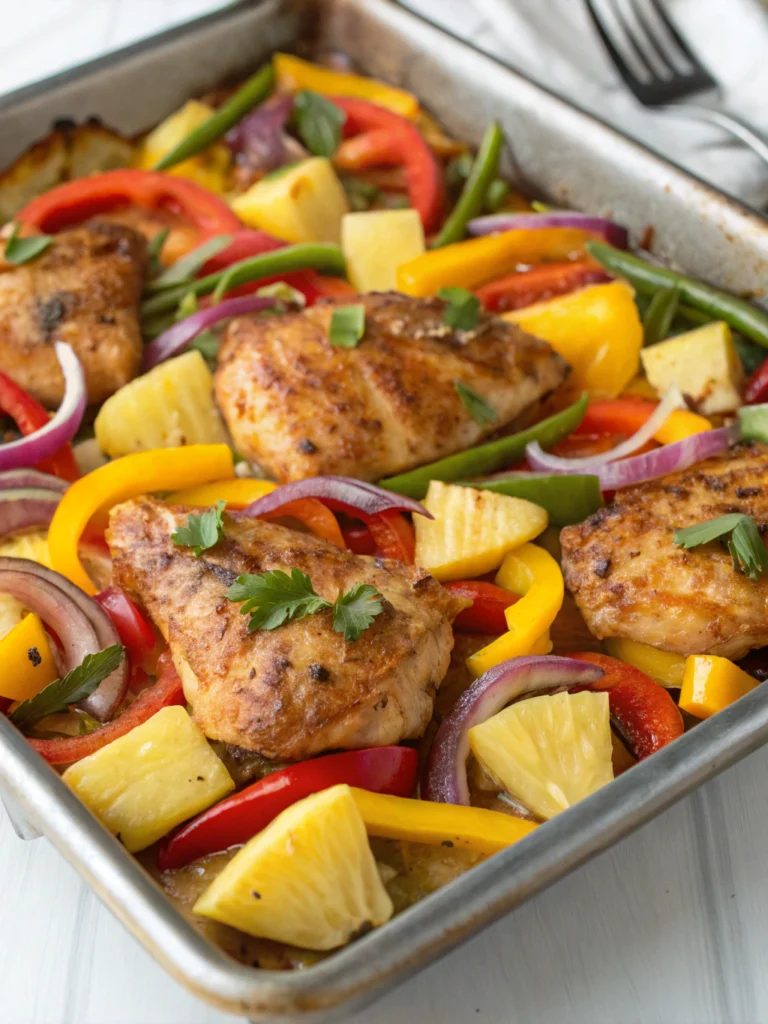 hawaiian chicken sheet pan recipe