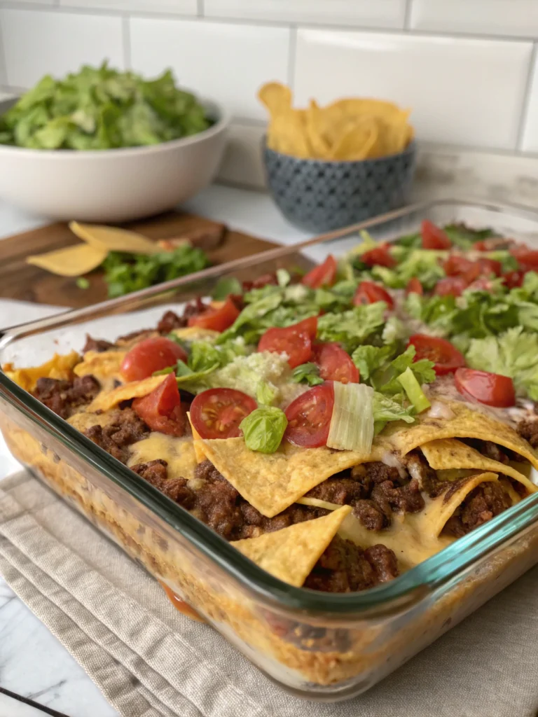 layered taco casserole