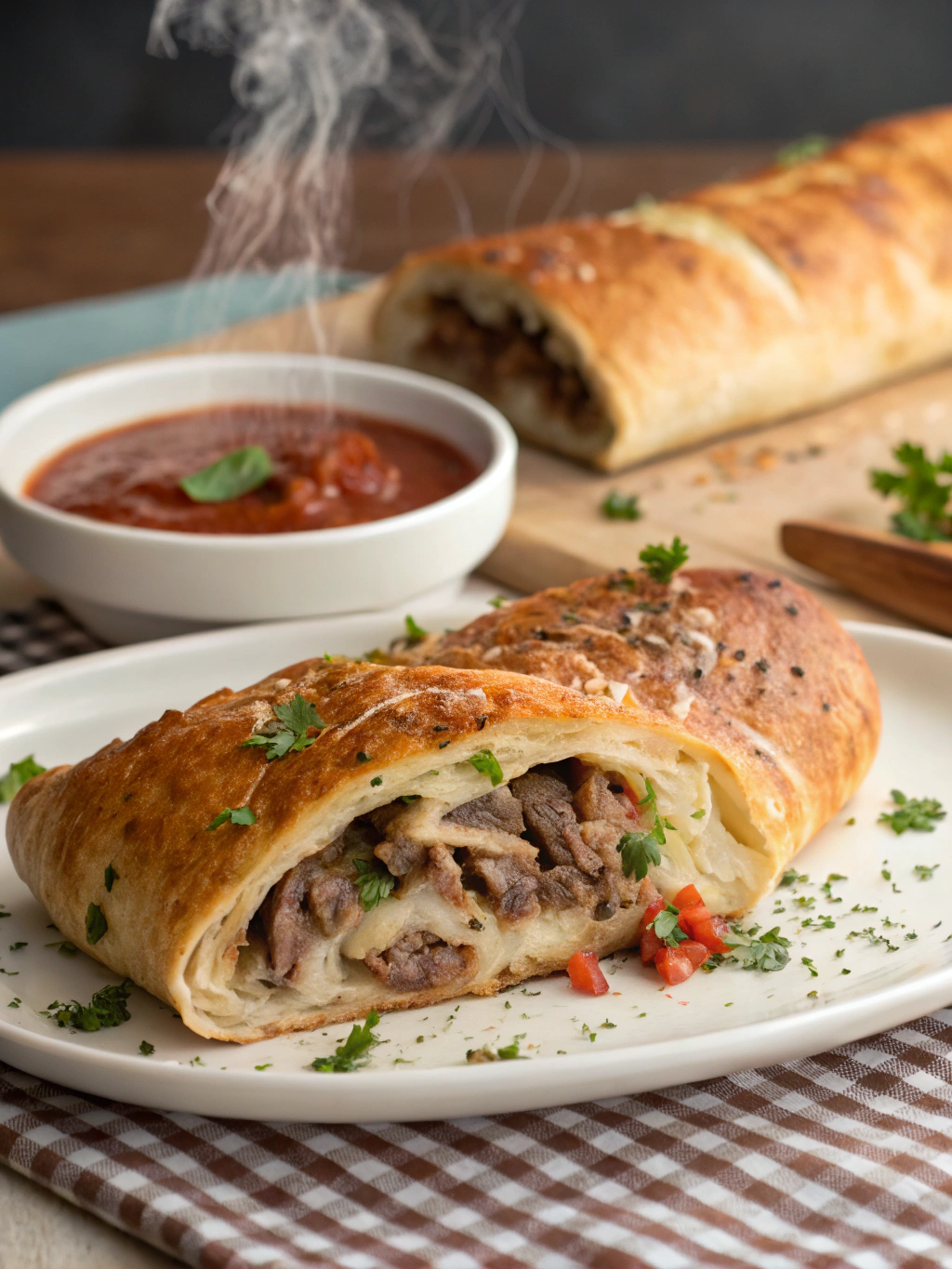 philly cheese steak stromboli