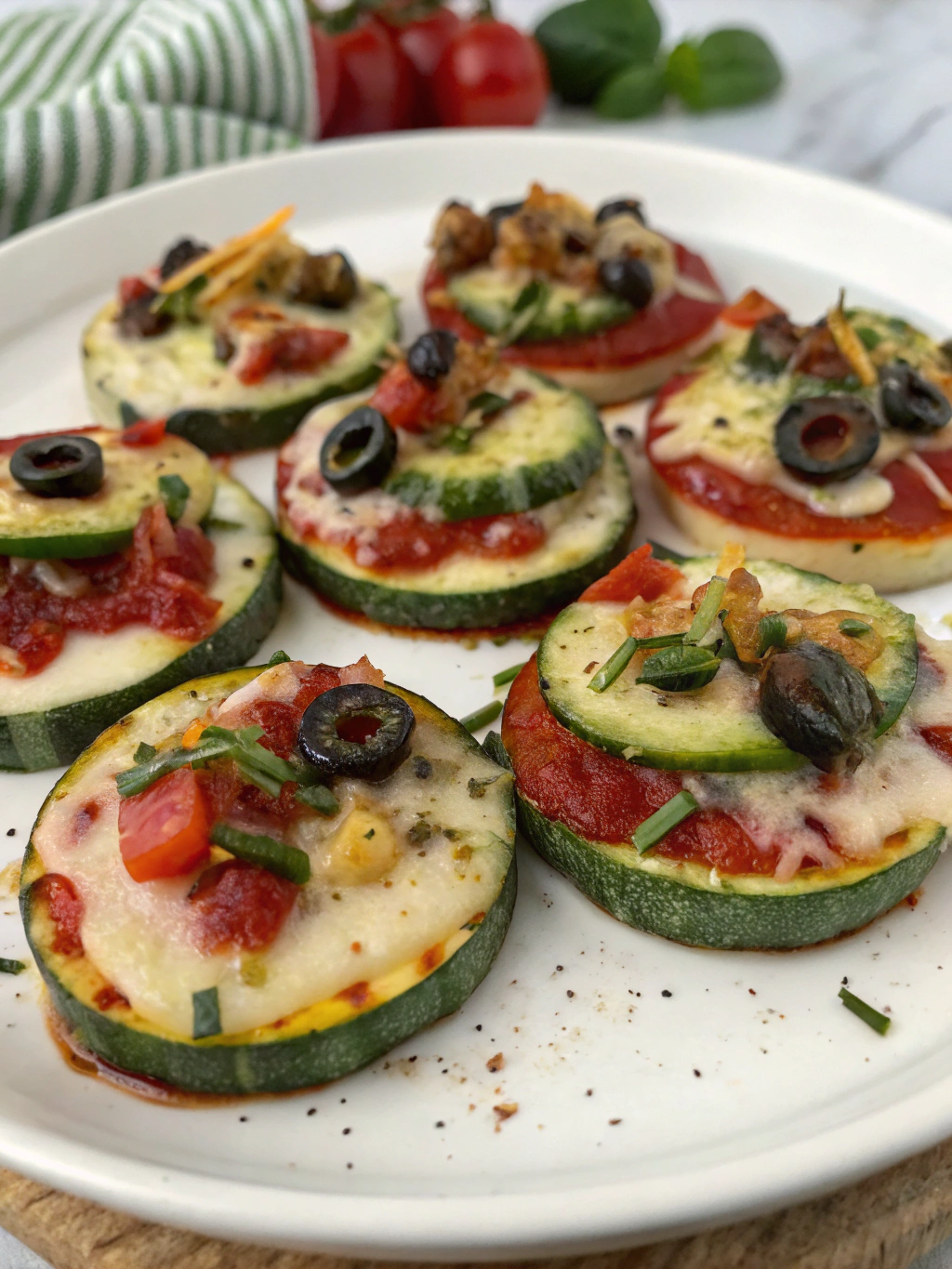 zucchini pizza bites